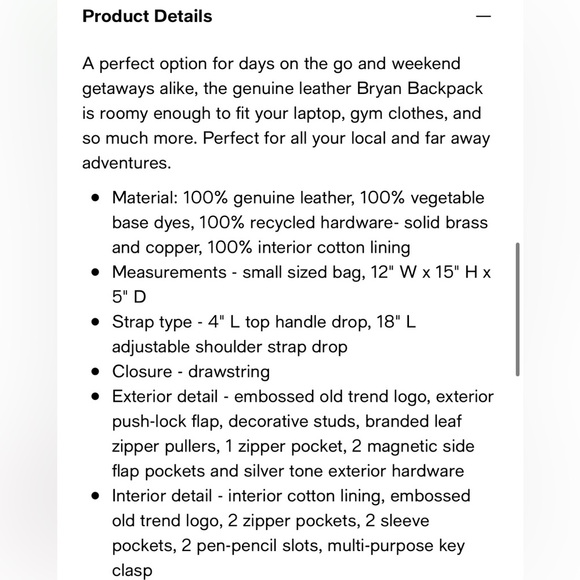 Free People x Old Trend Bryan Backpack Green NWT - Picture 9 of 17